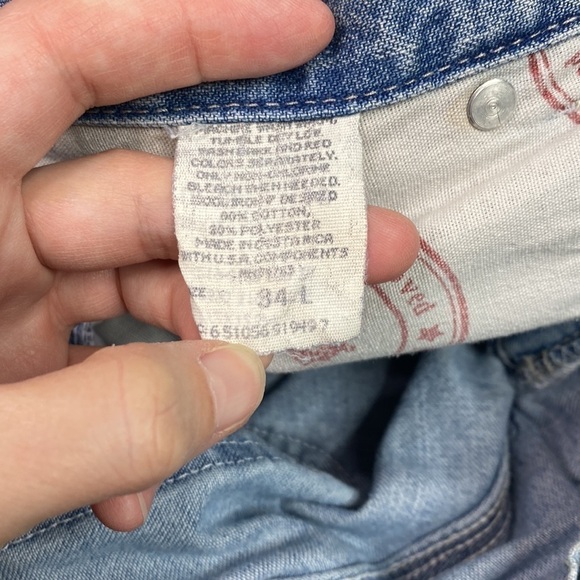 Vintage Lee Dungarees Carpenters Shorts Size 34 - Picture 6 of 13